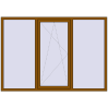 Ціноутворення Вікна 2150x1500 мм REHAU Euro 70 GOLDEN OAK з двох сторін