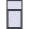 Ціноутворення Вікна 820x1459 мм REHAU Euro 60 ANTHRACITE_GREY_STRUKTURAL з двох сторін
