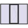 Ціноутворення Вікна 2000x1499 мм REHAU Euro 70 ANTHRACITE_GREY_GLATT з двох сторін