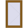 Ціноутворення Вікна 770x1270 мм REHAU Euro 70 LIGHT_OAK з двох сторін