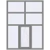 Ціноутворення Вікна 1500x2000 мм Altest Pony 375 RAL 9007 Grey aluminium з двох сторін