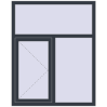 Ціноутворення Вікна 1200x1500 мм REHAU Euro 60 ANTHRACITE_GREY_STRUKTURAL ззовні