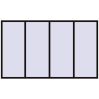 Ціноутворення Вікна 3000x1800 мм REHAU Brillant-Design BLACK_BROWN з двох сторін