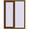 Ціноутворення Вікна 1100x1460 мм REHAU Euro 60 WALNUT з двох сторін