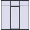 Ціноутворення Вікна 2500x2600 мм REHAU Brillant-Design ANTHRACITE_GREY_STRUKTURAL з двох сторін