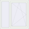 Ціноутворення Вікна 1200x1200 мм Altest Pony 375 RAL 9016 Traffic white з двох сторін