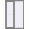 Ціноутворення Вікна 1000x1500 мм Altest Pony 375 RAL 9007 Grey aluminium з двох сторін