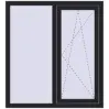 Ціноутворення Вікна 1100x1200 мм REHAU Euro 60 BLACK_ULTI-MATT з двох сторін