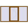 Ціноутворення Вікна 2100x1200 мм REHAU Euro 60 GOLDEN OAK з двох сторін
