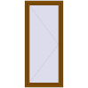 Ціноутворення Вікна 870x2000 мм REHAU Euro 60 GOLDEN OAK з двох сторін