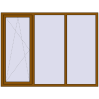 Ціноутворення Вікна 2050x1560 мм REHAU Euro 70 GOLDEN OAK ззовні