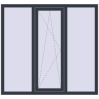 Ціноутворення Вікна 1500x1400 мм REHAU Euro 70 ANTHRACITE_GREY_STRUKTURAL з двох сторін