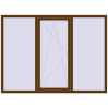Ціноутворення Вікна 2100x1540 мм REHAU Brillant-Design WALNUT ззовні