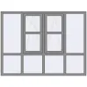 Ціноутворення Вікна 2000x1500 мм Altest Pony 375 RAL 9007 Grey aluminium з двох сторін