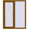 Ціноутворення Вікна 1170x1450 мм REHAU Euro 70 GOLDEN OAK ззовні
