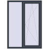 Ціноутворення Вікна 1080x1500 мм REHAU SYNEGO MD ANTHRACITE_GREY_STRUKTURAL з двох сторін