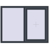 Ціноутворення Вікна 1300x1000 мм REHAU Brillant-Design ANTHRACITE_GREY_STRUKTURAL з двох сторін