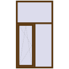 Ціноутворення Вікна 1100x2000 мм REHAU Euro 60 WALNUT з двох сторін