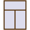Ціноутворення Вікна 1127x1450 мм REHAU Brillant-Design WALNUT з двох сторін
