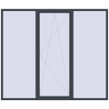 Ціноутворення Вікна 2700x2300 мм REHAU Euro 60 ANTHRACITE_GREY_STRUKTURAL з двох сторін
