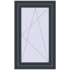 Ціноутворення Вікна 600x995 мм REHAU Euro 60 ANTHRACITE_GREY_STRUKTURAL з двох сторін