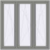 Ціноутворення Вікна 1500x1500 мм Altest Pony 375 RAL 9007 Grey aluminium з двох сторін
