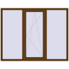 Ціноутворення Вікна 1765x1380 мм REHAU Euro 70 WALNUT з двох сторін