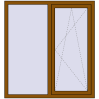 Ціноутворення Вікна 1300x1400 мм REHAU Euro 60 GOLDEN OAK з двох сторін