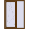 Ціноутворення Вікна 1000x1400 мм REHAU SYNEGO MD WALNUT ззовні