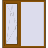 Ціноутворення Вікна 1270x1400 мм REHAU Brillant-Design GOLDEN OAK ззовні