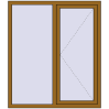 Ціноутворення Вікна 1300x1500 мм REHAU Euro 70 LIGHT_OAK з двох сторін