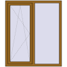 Ціноутворення Вікна 1200x1400 мм REHAU Euro 60 LIGHT_OAK з двох сторін