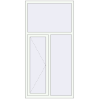 Ціноутворення Вікна 1010x2010 мм REHAU Euro 70 Білий (RAL 9016) з двох сторін