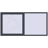 Ціноутворення Вікна 2200x1100 мм REHAU SYNEGO MD ANTHRACITE_GREY_STRUKTURAL з двох сторін