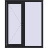 Ціноутворення Вікна 1100x1350 мм REHAU Euro 70 BLACK_ULTI-MATT з двох сторін