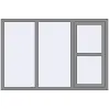 Ціноутворення Вікна 1800x1200 мм Altest Pony 375 RAL 9007 Grey aluminium з двох сторін