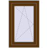 Ціноутворення Вікна 600x900 мм REHAU Euro 60 WALNUT з двох сторін