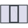 Ціноутворення Вікна 1800x1220 мм REHAU Euro 60 ANTHRACITE_GREY_STRUKTURAL з двох сторін