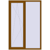 Ціноутворення Вікна 1400x2100 мм REHAU Euro 60 GOLDEN OAK з двох сторін