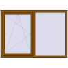 Ціноутворення Вікна 1600x1130 мм REHAU Euro 70 GOLDEN OAK ззовні