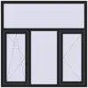 Ціноутворення Вікна 1500x1500 мм REHAU Euro 70 BLACK_ULTI-MATT ззовні