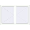 Ціноутворення Вікна 2008x1350 мм REHAU Euro 70 Білий (RAL 9016) з двох сторін