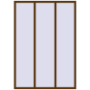 Ціноутворення Вікна 1550x2200 мм REHAU Euro 70 WALNUT з двох сторін