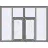Ціноутворення Вікна 2000x1500 мм Altest Pony 375 RAL 9007 Grey aluminium з двох сторін