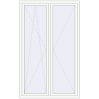 Ціноутворення Вікна 1350x2200 мм Altest Pony 375 RAL 9016 Traffic white з двох сторін