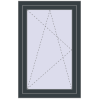 Ціноутворення Вікна 715x1110 мм Altest Pony 375 RAL 7016 Anthracite grey з двох сторін