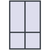 Ціноутворення Вікна 1300x2000 мм REHAU Brillant-Design ANTHRACITE_GREY_STRUKTURAL з двох сторін