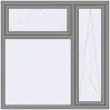 Ціноутворення Вікна 1500x1500 мм Altest Pony 375 RAL 9007 Grey aluminium з двох сторін