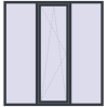 Ціноутворення Вікна 1900x2000 мм REHAU Euro 60 ANTHRACITE_GREY_STRUKTURAL з двох сторін