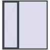 Ціноутворення Вікна 2170x2340 мм REHAU Euro 70 ANTHRACITE_GREY_STRUKTURAL з двох сторін